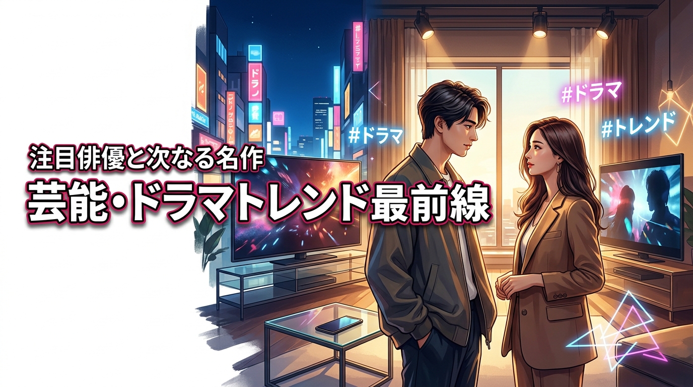 【芸能やテレビドラマトレンドの最前線】注目の俳優や次に見るべき作品を徹底解説